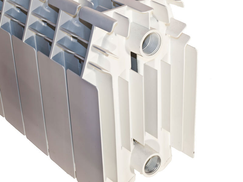 Global GL- 500 10 секций радиатор алюминиевый белый боковое подключение