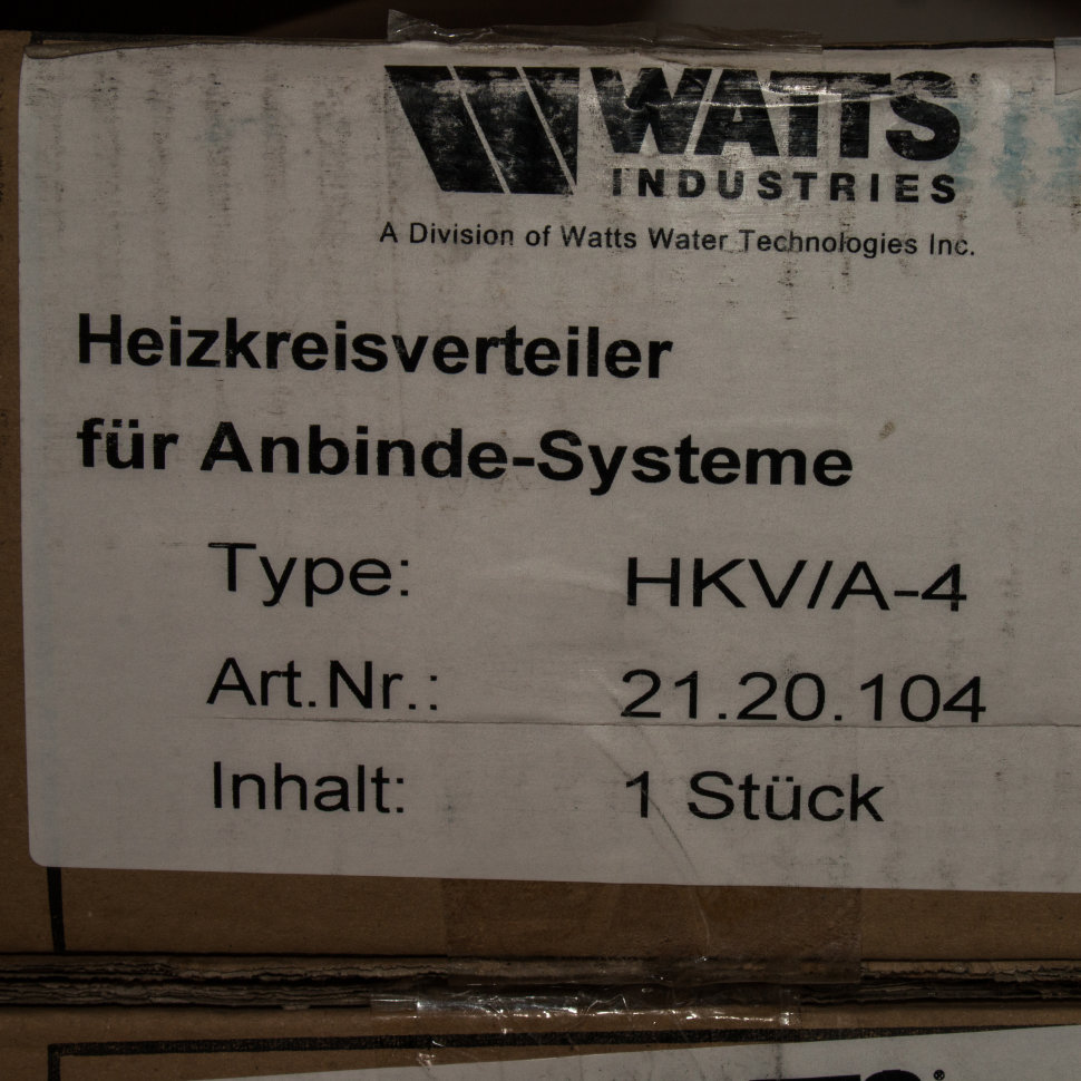 Watts Коллектор для радиаторной разводки HKV/A-4