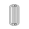 Kermi Decor-V 30 элементов радиатор стальной панельный белый боковое подключение