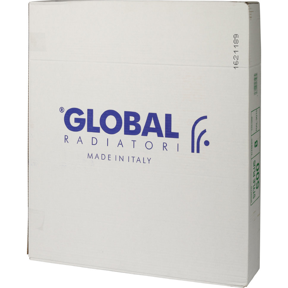 Global STYLE PLUS 500 8 секций радиатор биметаллический белый боковое подключение