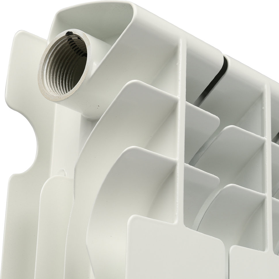 ROMMER Plus 200 6 секций радиатор алюминиевый белый боковое подключение