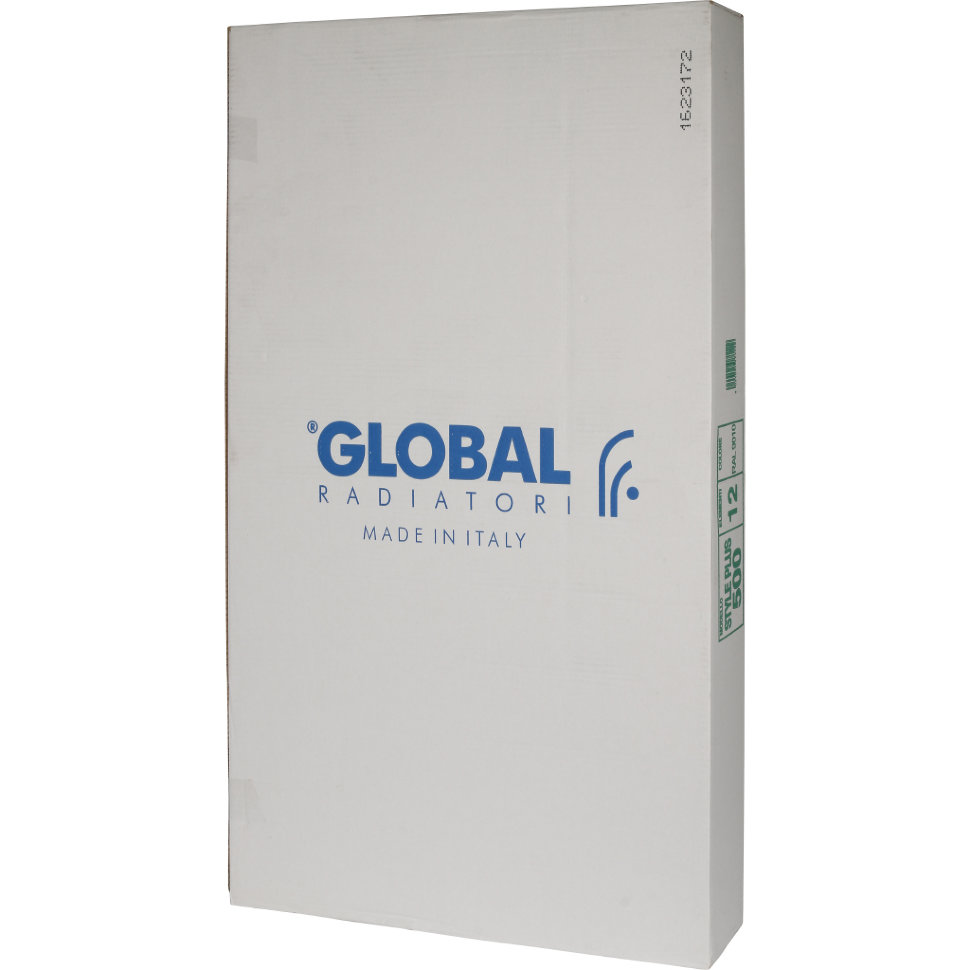 Global STYLE PLUS 500 12 секций радиатор биметаллический белый боковое подключение