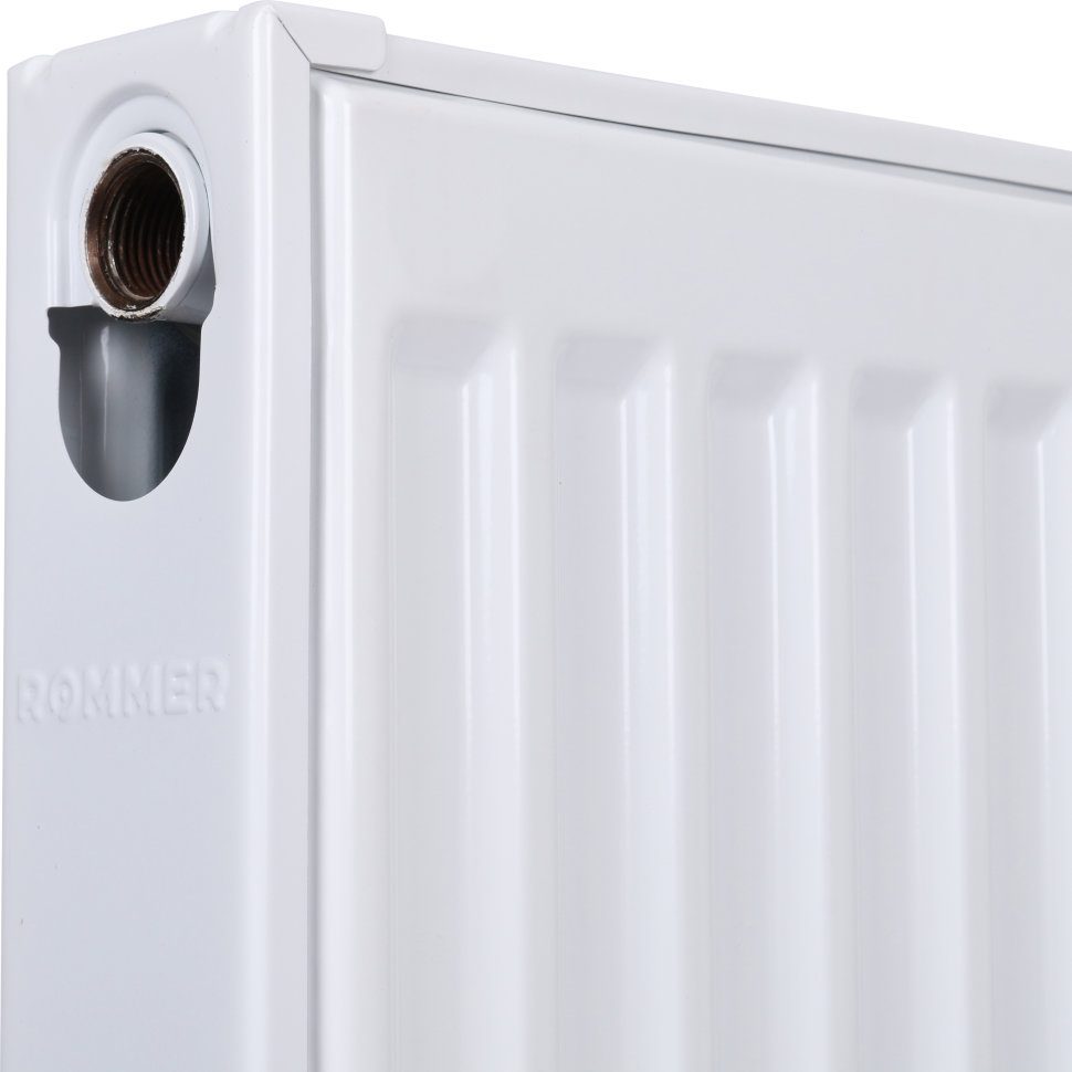 ROMMER Compact 11/500/400 радиатор стальной панельный белый боковое подключение