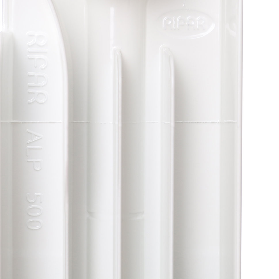 RIFAR Alp 500 6 секций радиатор биметаллический белый боковое подключение