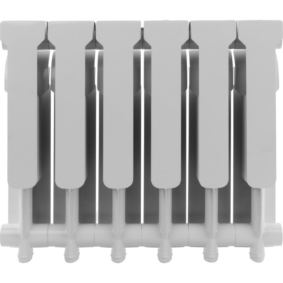 ROMMER Profi 350 6 секций радиатор алюминиевый белый боковое подключение