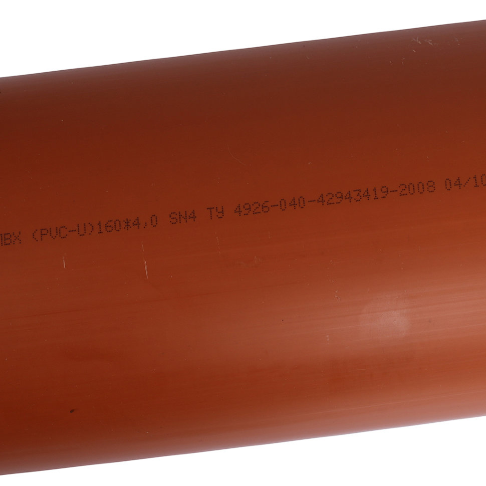 Sinikon НПВХ Труба для нар. канализации D 160 x 4,0 SN4 (Длина: 2000 мм)