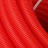 STOUT Труба гофрированная ПНД, цвет красный, наружным диаметром 20 мм для труб диаметром 14-18 мм