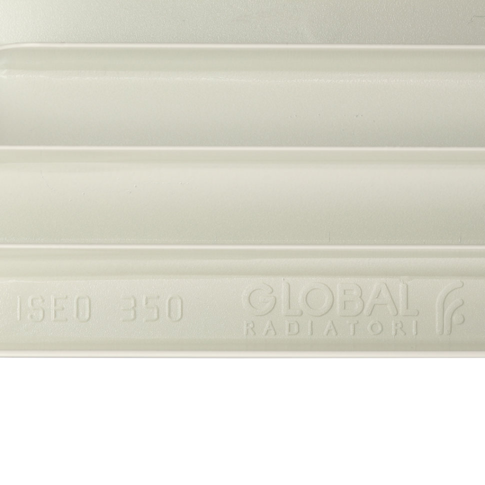 Global ISEO 350 10 секций радиатор алюминиевый белый боковое подключение