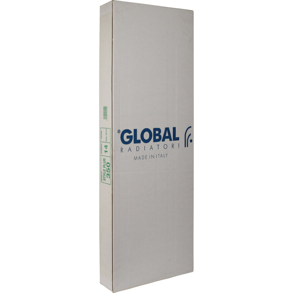 Global STYLE PLUS 350 14 секций радиатор биметаллический белый боковое подключение