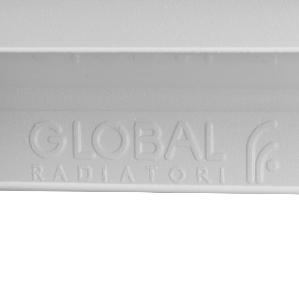 Global ISEO 500 12 секций радиатор алюминиевый белый боковое подключение